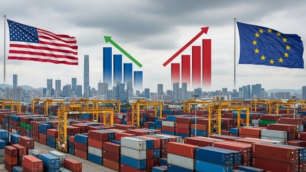 Tarif AS Dibalas Tarif UE: Siapa yang Akan Mengalah di Tengah Panasnya Hubungan Dagang? image